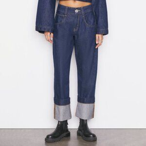NWT Frame Oversized‎ Detail Denim Pant 26